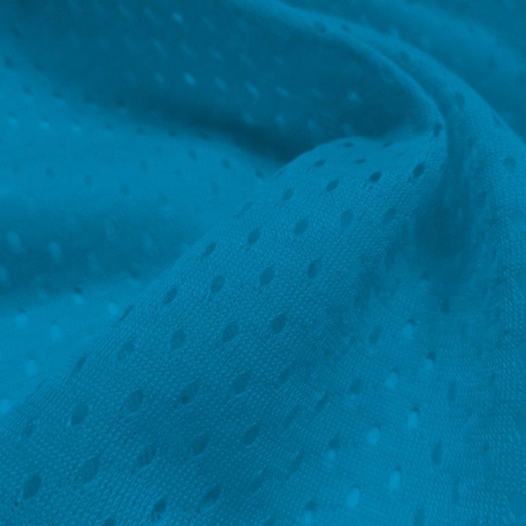 58 Turquoise Poly Blend Stretch Terry Cloth Fabric by the Yard