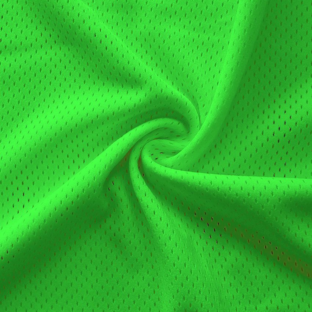 Neon Green Pro Mesh Heavy Jersey Fabric - Athletic Sports Mesh Fabrics