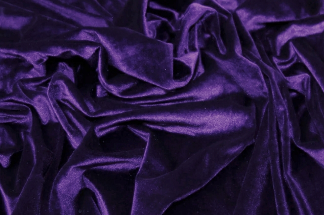 Purple Stretch Velvet Fabric - Fabric by the Yard