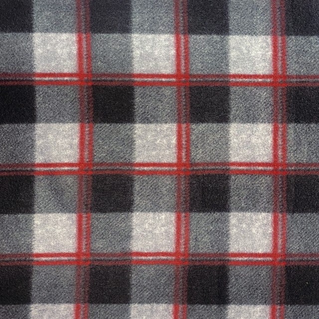 Red, Gray and Black Plaid Cotton Flannel Fabric – Nature's Fabrics