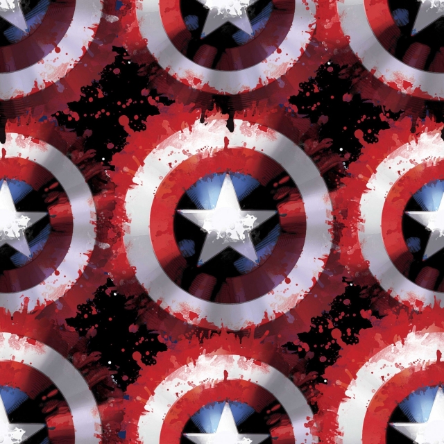 Avengers Marvel Captain Shield Fleece Fabric