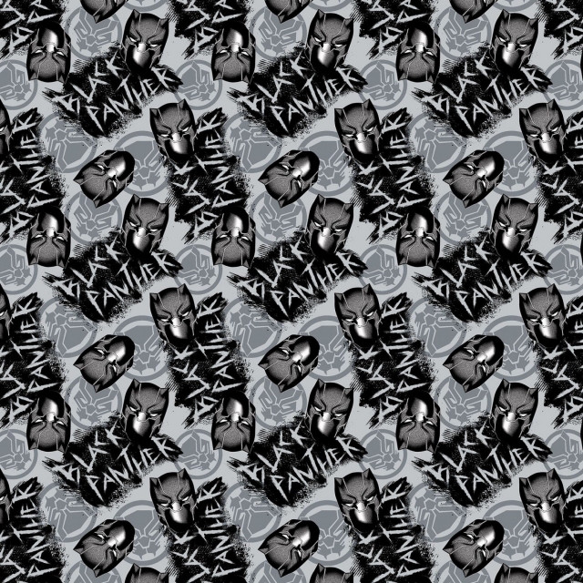 Marvel Black Panther Graffiti Fleece Fabric