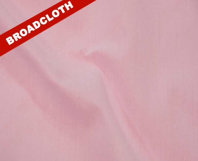 Broadcloth Fabric - Polyester-Cotton Blend - Light Pink