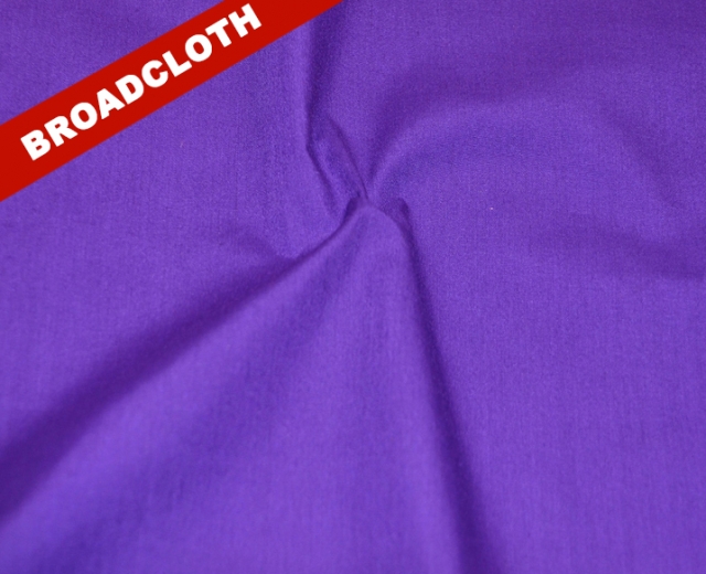 Solid Purple Broadcloth Fabric