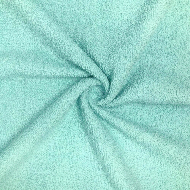 Mint Terry Cloth Fabric