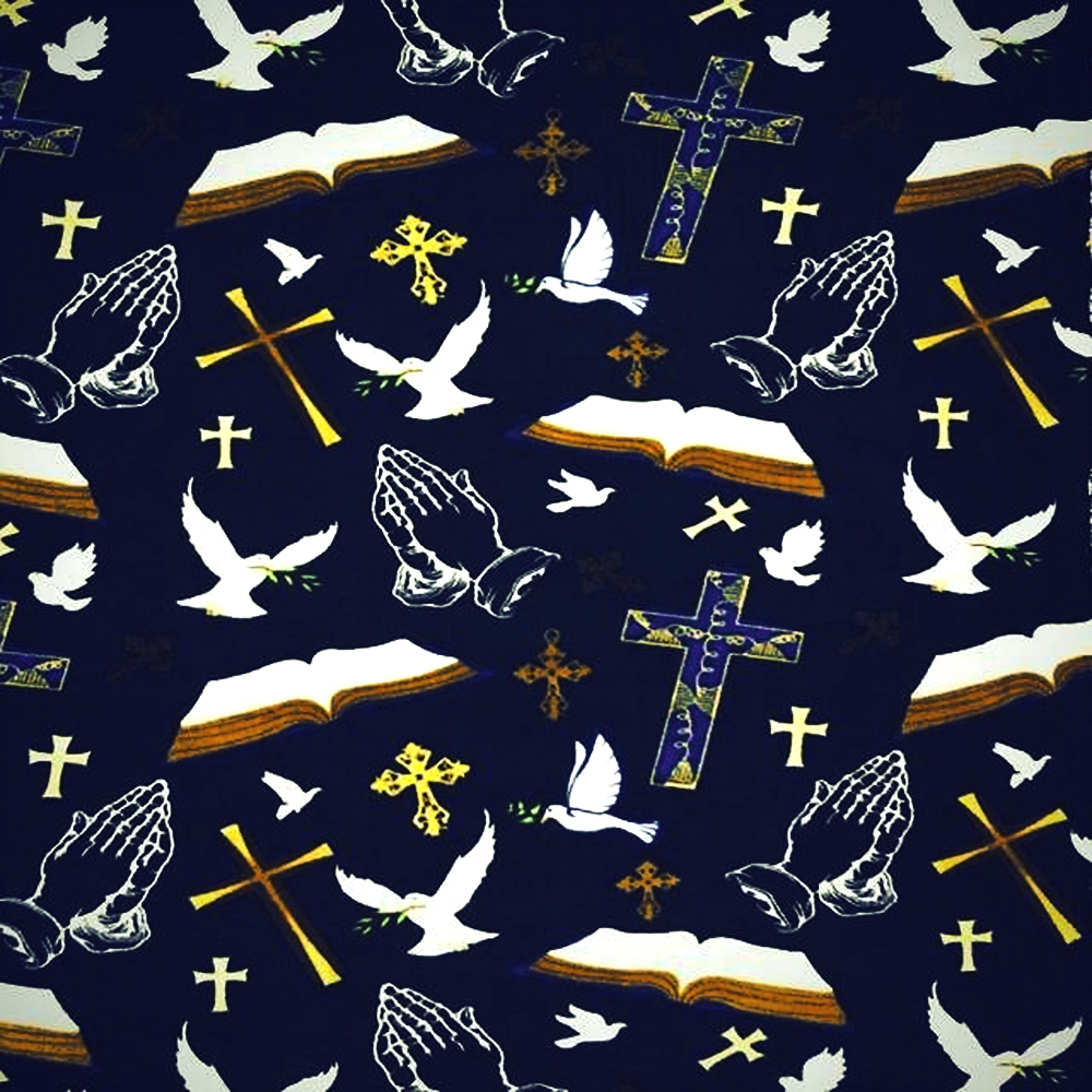 Christian Prayer Bible Fleece Fabric