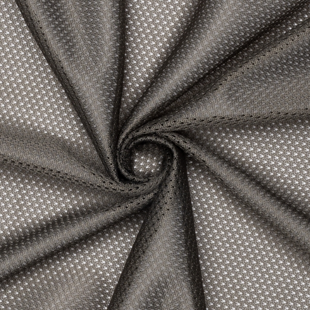 Charcoal Gray Micro Mesh Jersey Fabric