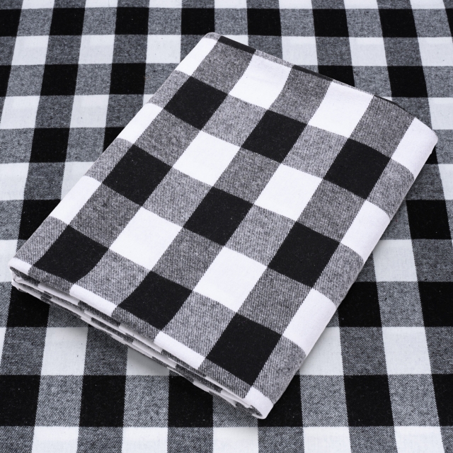 Buffalo Plaid Large Yarn Dyed Flannel Fabric. FP37