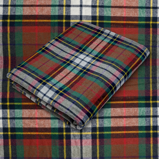 Tartan Plaid Yarn Dyed Flannel Fabric. FP11