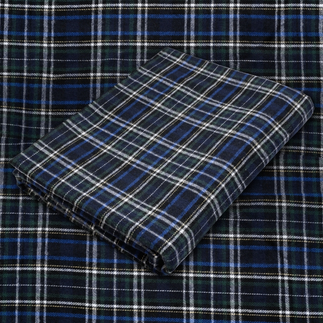Tartan Plaid Yarn Dyed Flannel Fabric. FP28