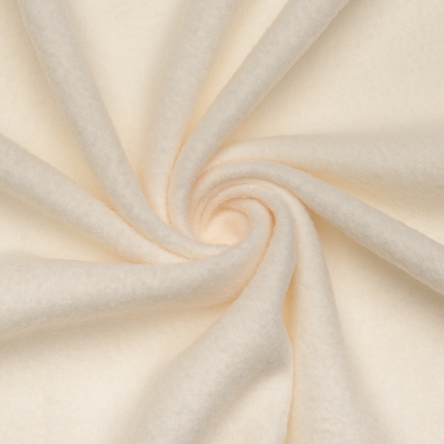 Ivory Solid Fleece Fabric