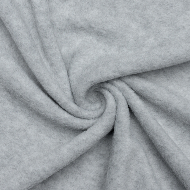 Heather Gray Solid Fleece Fabric