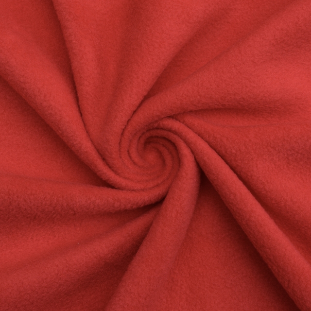 Red Solid Fleece Fabric