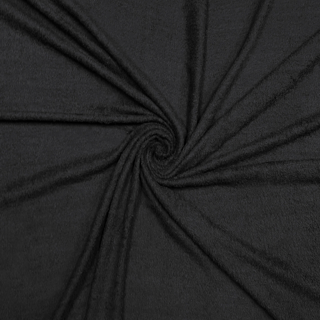 Black Terry Cloth Fabric