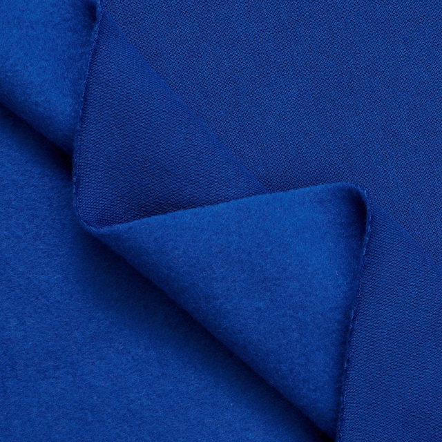 Royal Blue Polyester Sweatshirt Fleece Fabric