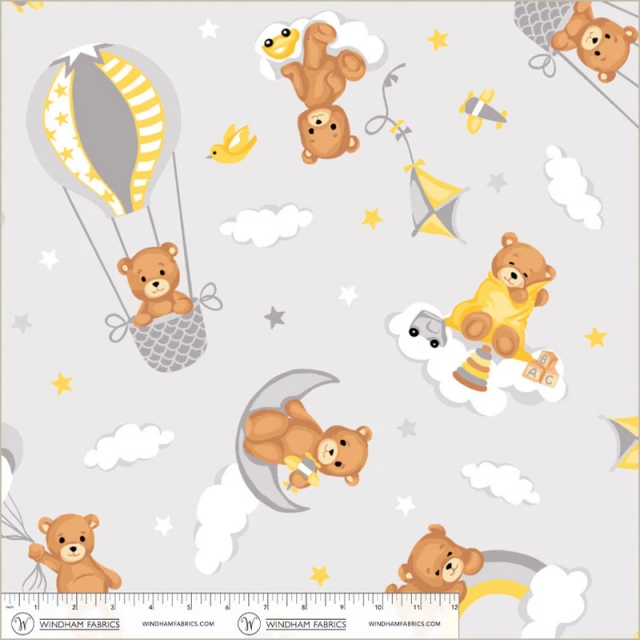 Click to view full size Dreamland Teddy Bears Fleece Fabric