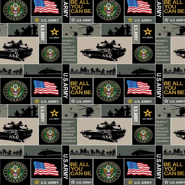 United States Army Fleece Fabric
