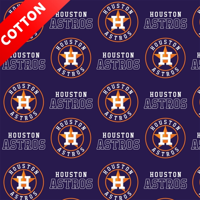 Houston Astros MLB Cotton Fabric