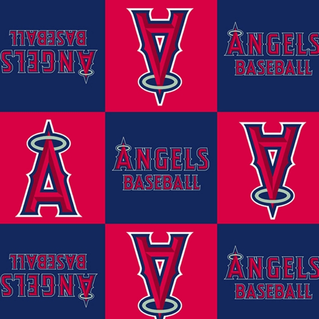 Click to view full size Los Angeles Angels MLB Fleece Fabric