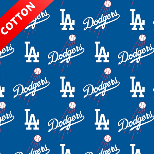 Los Angeles Dodgers MLB Cotton Fabric