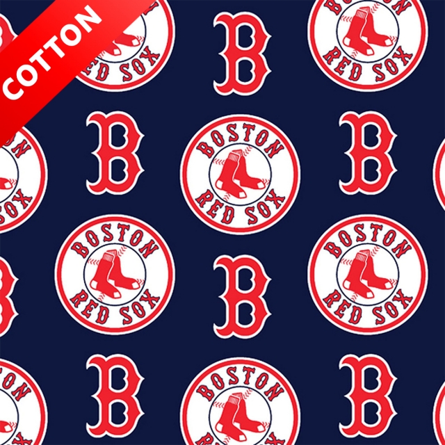 Boston Red Sox Allover MLB Cotton Fabric