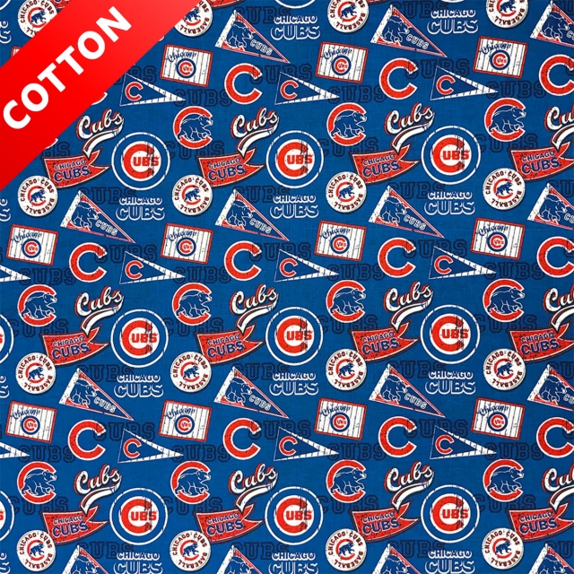 Chicago Cubs MLB Cotton Fabric