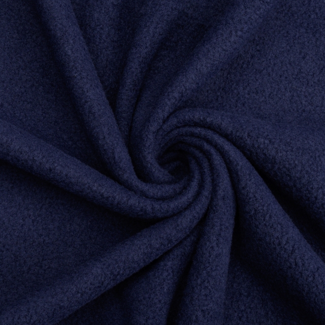 Navy Solid Anti-Pill Fleece Fabric