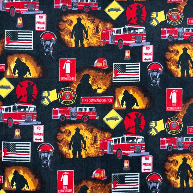 Fire Department Fleece Fabric