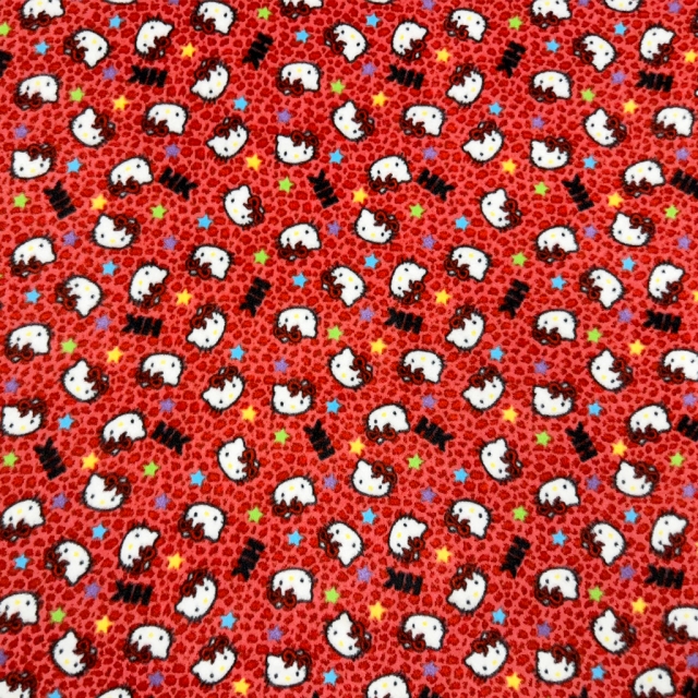 Hello Kitty Red Fleece Fabric