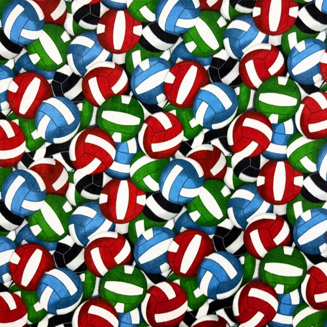 Volleyballs Allover Fleece Fabric