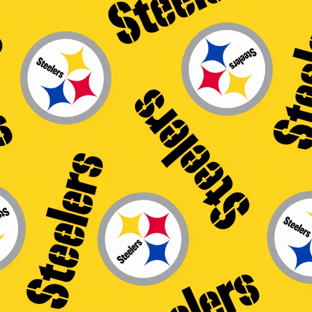 Pittsburgh Steelers Allovers NFL Fleece Fabric