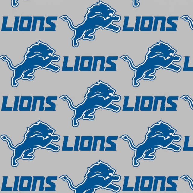 Detroit Lions Allover NFL Fleece Fabric