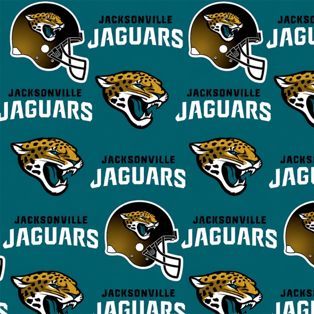 Jacksonville Jaguars NFL Fleece Fabric