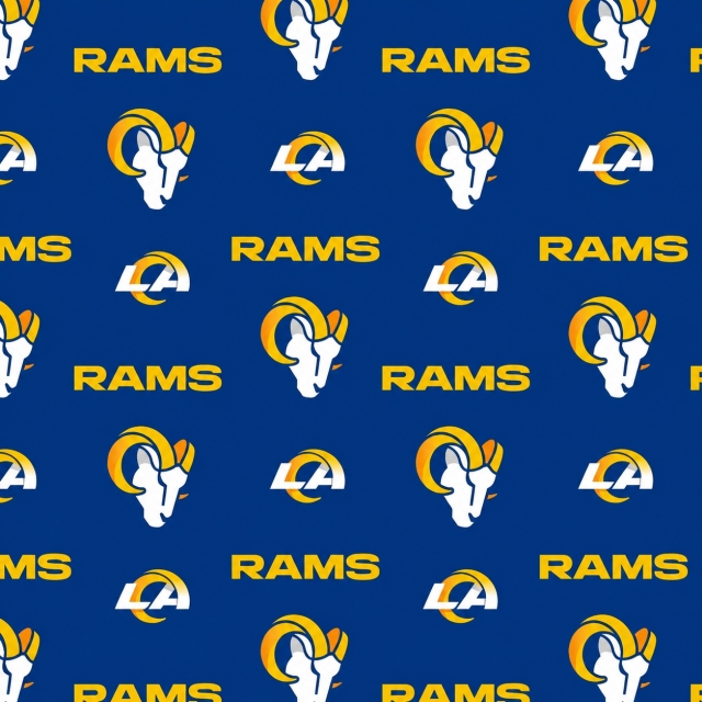 Los Angeles Rams Logo NFL Fleece Fabric