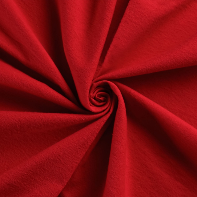 Red Solid Flannel Fabric Red Solid Flannel Fabric