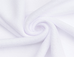 White Anti-pill Solid Fleece Fabric 