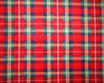 Red Plaid Fleece Fabric