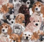 Puppies Fleece Fabric