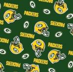 Green Bay Packers Allovers NFL Fleece Fabric