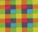 Colorful Checkered Fleece Fabric