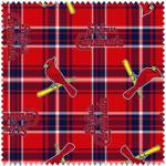 St. Louis Cardinals Plaid MLB Fleece Fabric