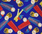 Baseball Equipments Royal Fleece Fabric