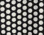 Volleyballs Black Fleece Fabric