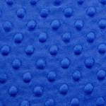 Royal Blue Minky Dimple Dot Fabric