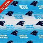 Carolina Panthers Allover NFL Cotton Fabric