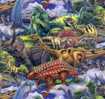 Dinosaurs Allover Fleece Fabric