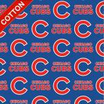 Chicago Cubs Tossed MLB Cotton Fabric