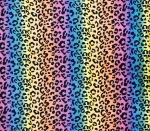 Tie-Dye Leopard Fleece Fabric