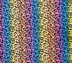 Tie-Dye Leopard Fleece Fabric