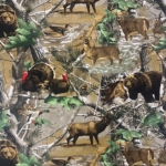 RealTree Hiddens Animals Allover Fleece Fabric	